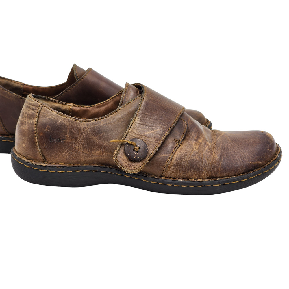 Born Loafers Shoes Womens 10M Colleta Monk Straps Leather Slip On Comfort C40048 - Picture 11 of 16